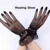Modische sexy Handschuhe mit Spitzenbesatz für Damen Leichte atmungsaktive UV-schützende Armstulpen für Bräute Hochzeitskleid-Accessoires