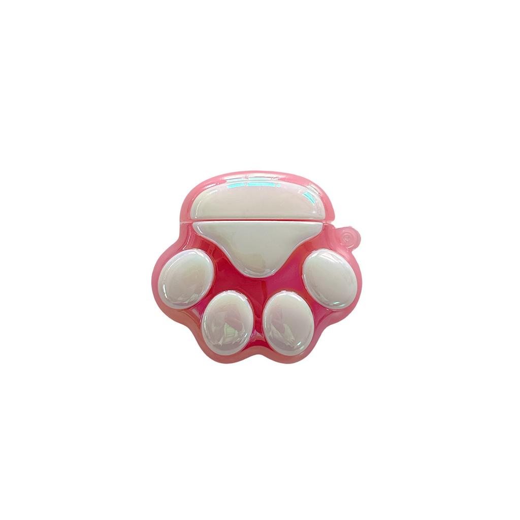 Cute Luminous Electroplating Cat's Paw AirPods Pro Apple Bluetooth Headset Case 1/1 Generation Cartoon Protective Case Is Suitable for