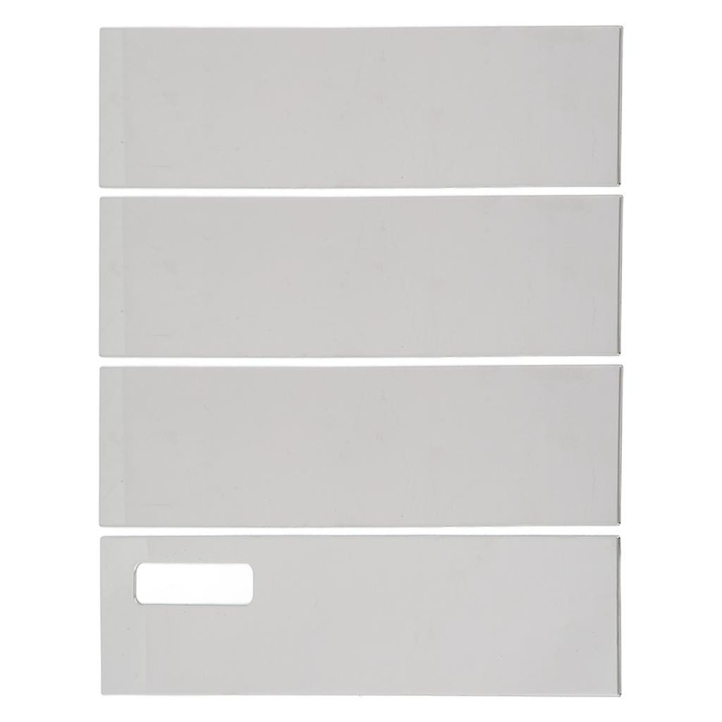 4pcs Door Window Chrome Pillar Post Trim Stainless Steel Door Pillar Applique Replacement for Ford 2017‑2021