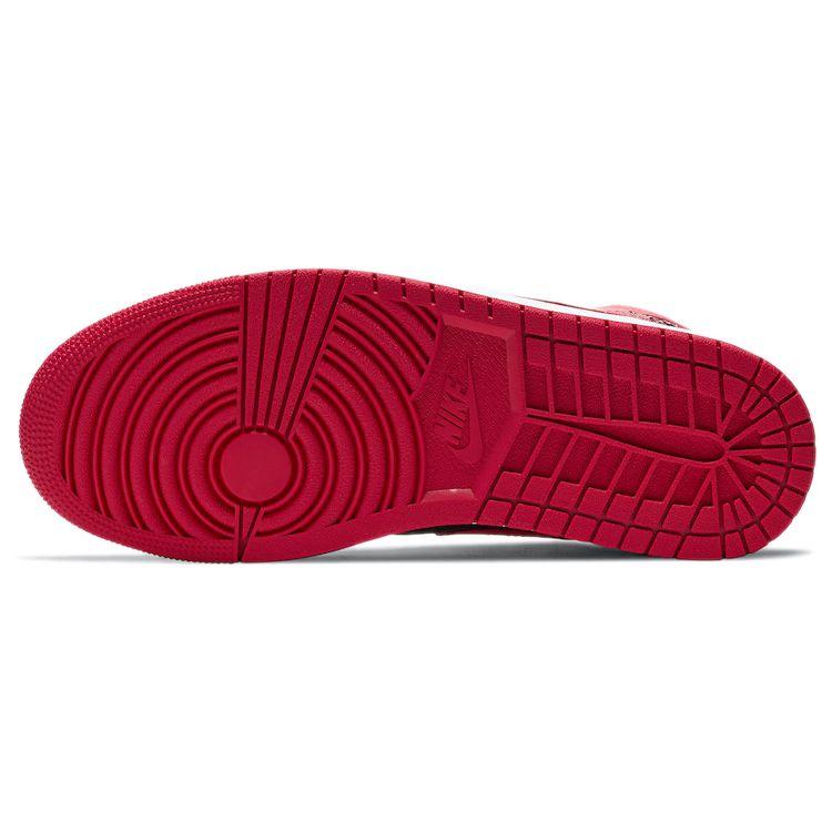Air Jordan 1 Mid Banned Men Sneakers Red Black University-Red 554724-074