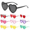 Trendy UV400 Protection Heart-Shaped Sunglasses Cosplay Halloween Heart Sunglasses Summer Party Glasses for Women