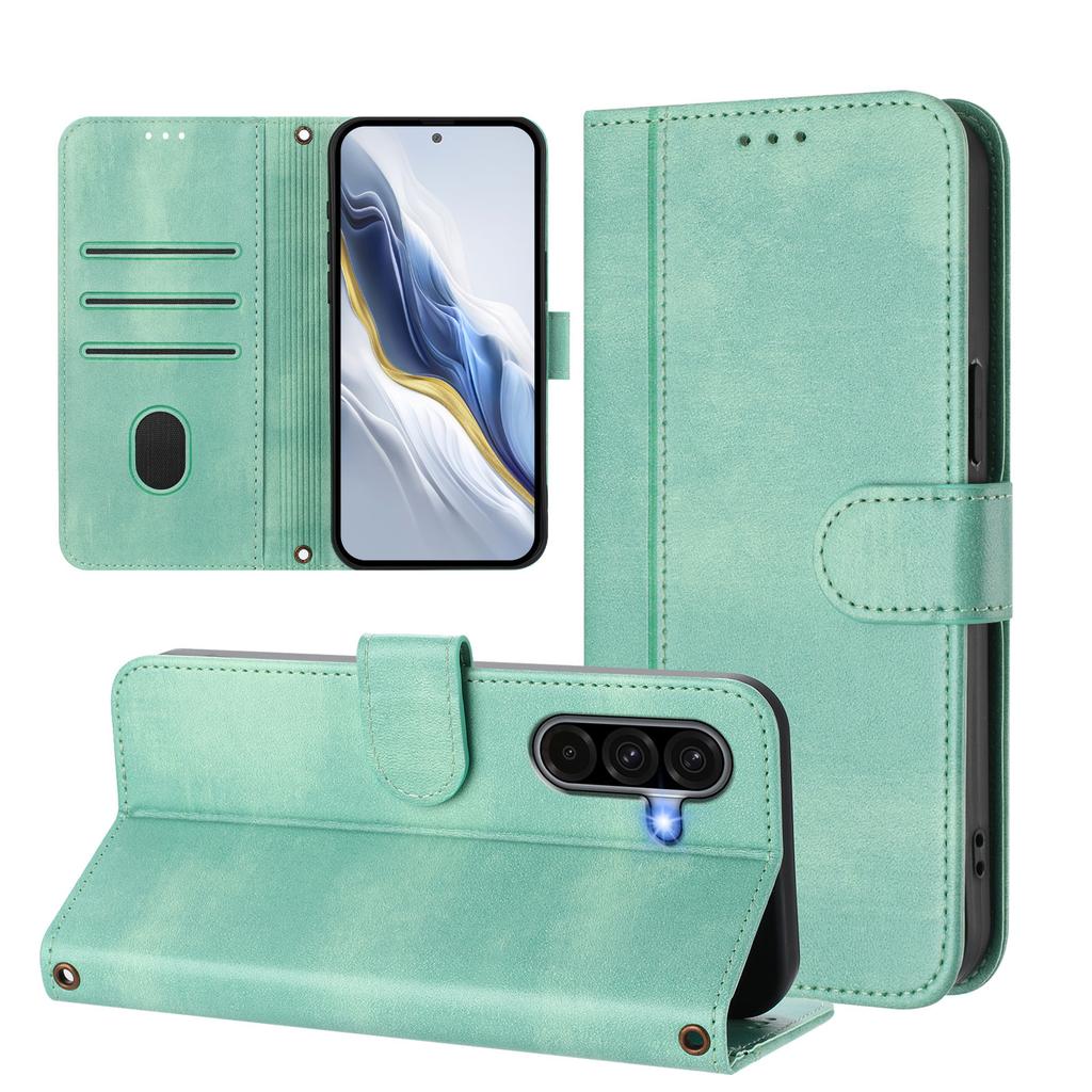 For Samsung Galaxy A36 5G Cases Wallet Stand Retro Texture Leather Phone Cover with Lanyard