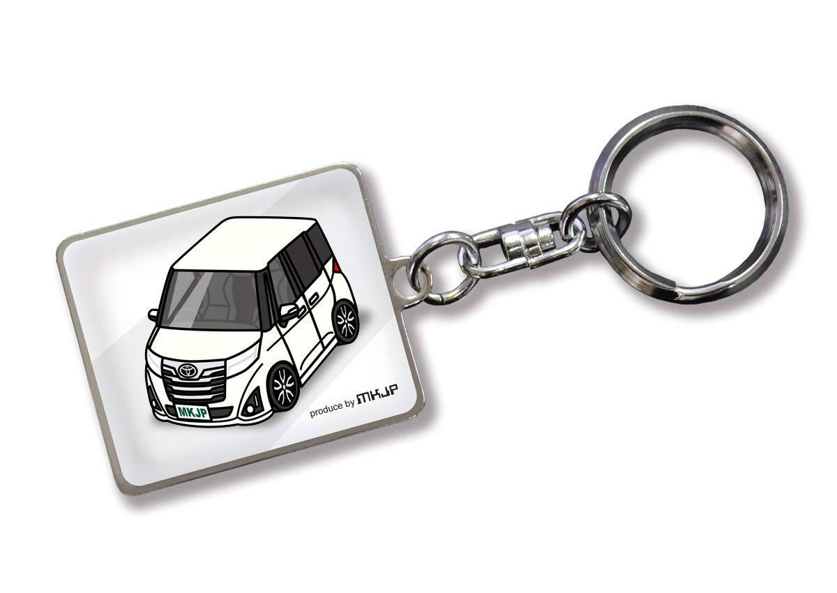 

MKJP Custom Keychain Toyota Roomy M900A M910A Белый автомобиль Белый базовый цвет