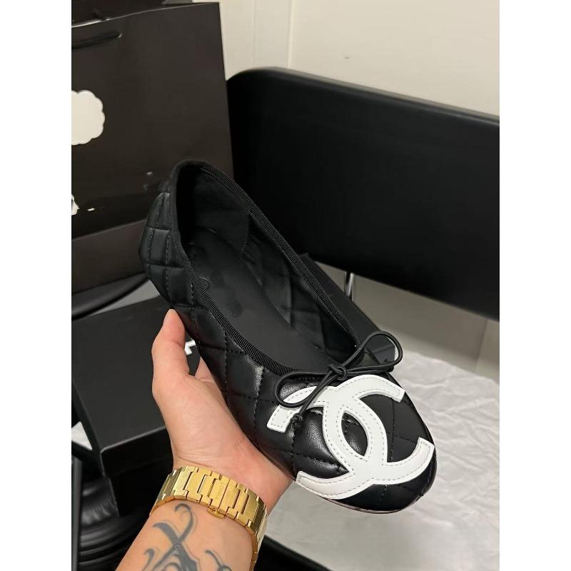 Xiaoxiang doppeltes C flache Sohle einzelne Schuhe Rautenmuster 2020 neu Sommer Ballerinas flache Öffnung flacher Boden hohe Platte