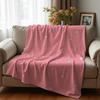 Glitter Blush Star Soft Flannel Blanket Breathable Warm Throw for Office Car Sofa Kids Room Birthday Xmas Gift