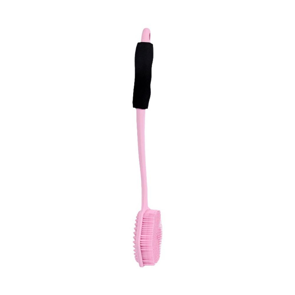 Double Sided Bathing Brush Anti Slip Back Scrubber Portable Silicone Shower Brush  Personal Care