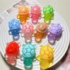 Luminous 3D Turtle Statue Colored Semi Transparent Plastic Decoration Suitable For DIY Crafts Classroom Rewards And Beach Themed Activities