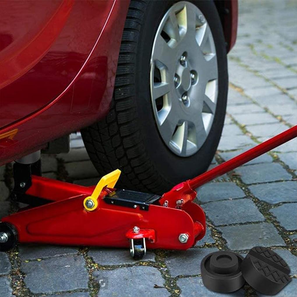 Car Jacks And Lifting Platforms Groove Professional Rubber Buffer For Sturdy Support Compact Black