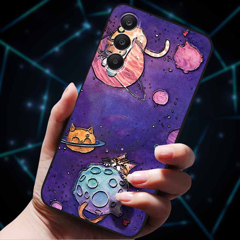 3D Flowers Emboss Fundas For Samsung A25 A35 A55 5G Case Soft Silicone Phone Cases for Galaxy A25 5G Back Cover Shell SamsungA55