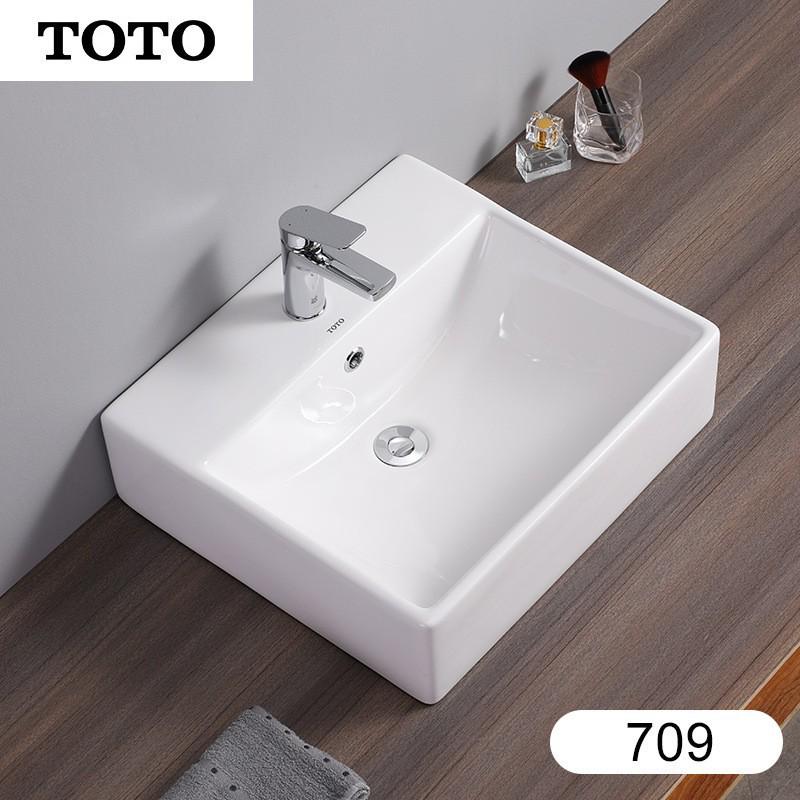 TOYO Ceramic Countertop Basin PJS01W/02/03W Tabletop Bathroom Washbasin LW709B