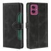 For Motorola Moto G55 5G Case Leather Wallet Phone Cover with Straw Hat Magnetic Clasp