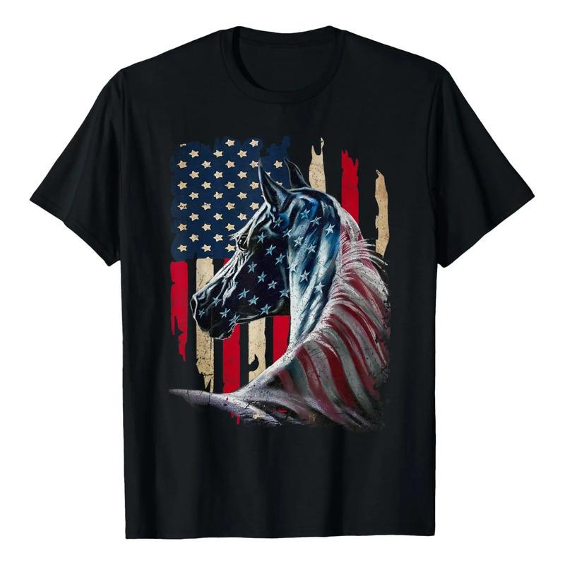 Camiseta Vintage Con La Bandera Estadounidense De Patriotic S