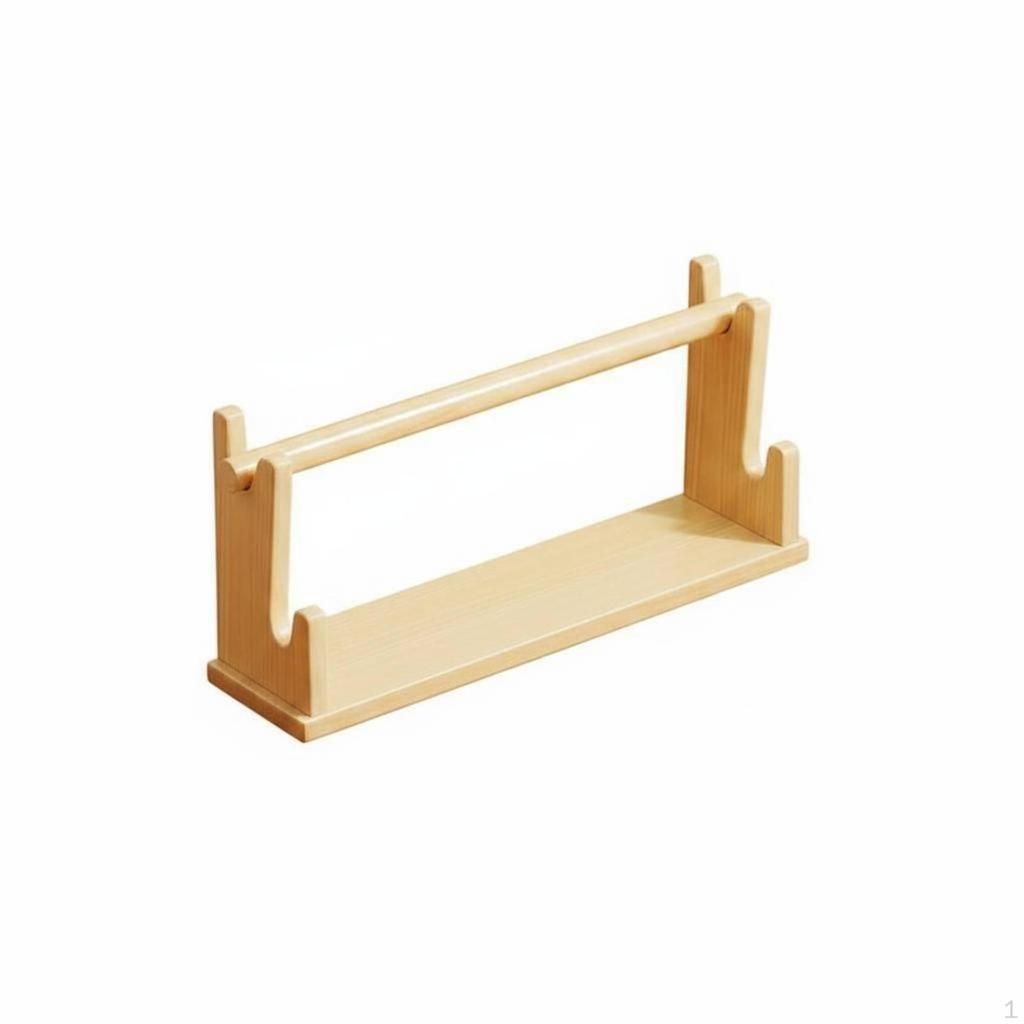 Tiered Bracelet Display Rack Solid Wood Wooden Jewelry Stand 2 Tier Desk Organizer for