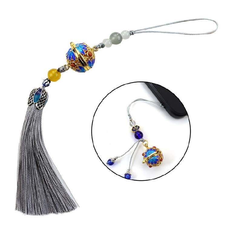 Flower Pendant Rope Keychain Light Blue Keyring Women's Fashion Keyring Jewelry