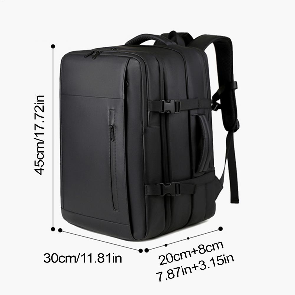 

Дорожный мужской рюкзак для ноутбука 17x11 дюймов, рюкзак с вакуумной компрессией, бизнес-рюкзак большой вместимости, школьный рюкзак, расширяемый уличный рюкзак чёрный