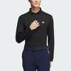 Adidas Aeroready Core Polo Shirt Solid Logo Golf Long Sleeve Polo Men tops Black IA2713