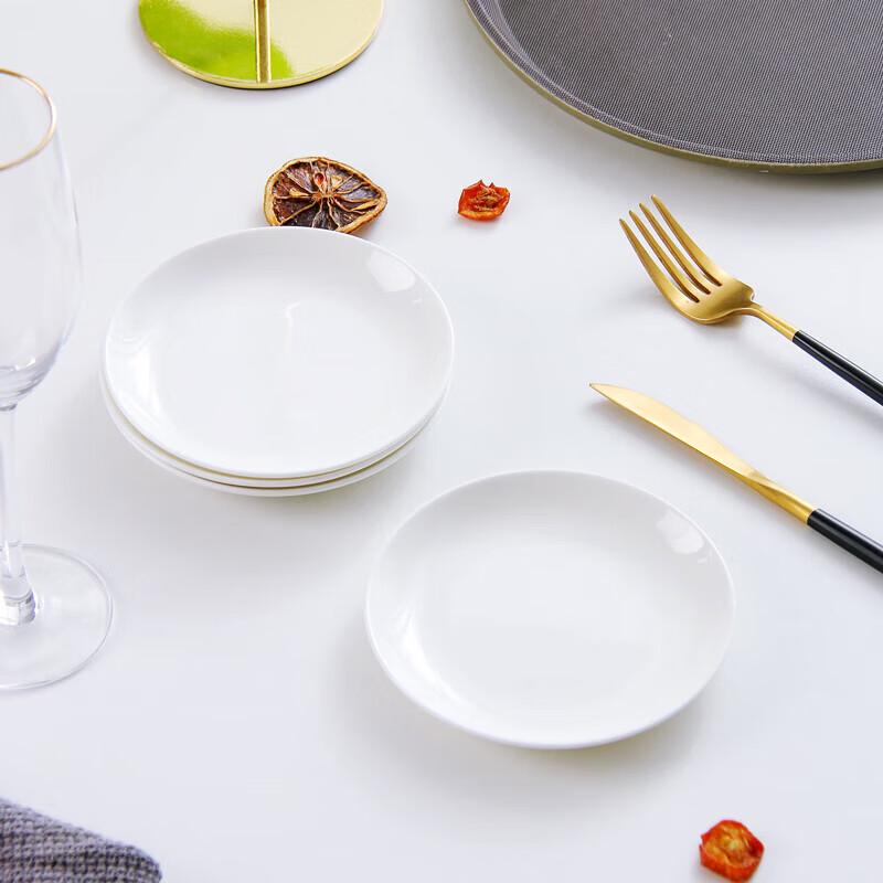 Camellia Small Pure White Dipping Dish