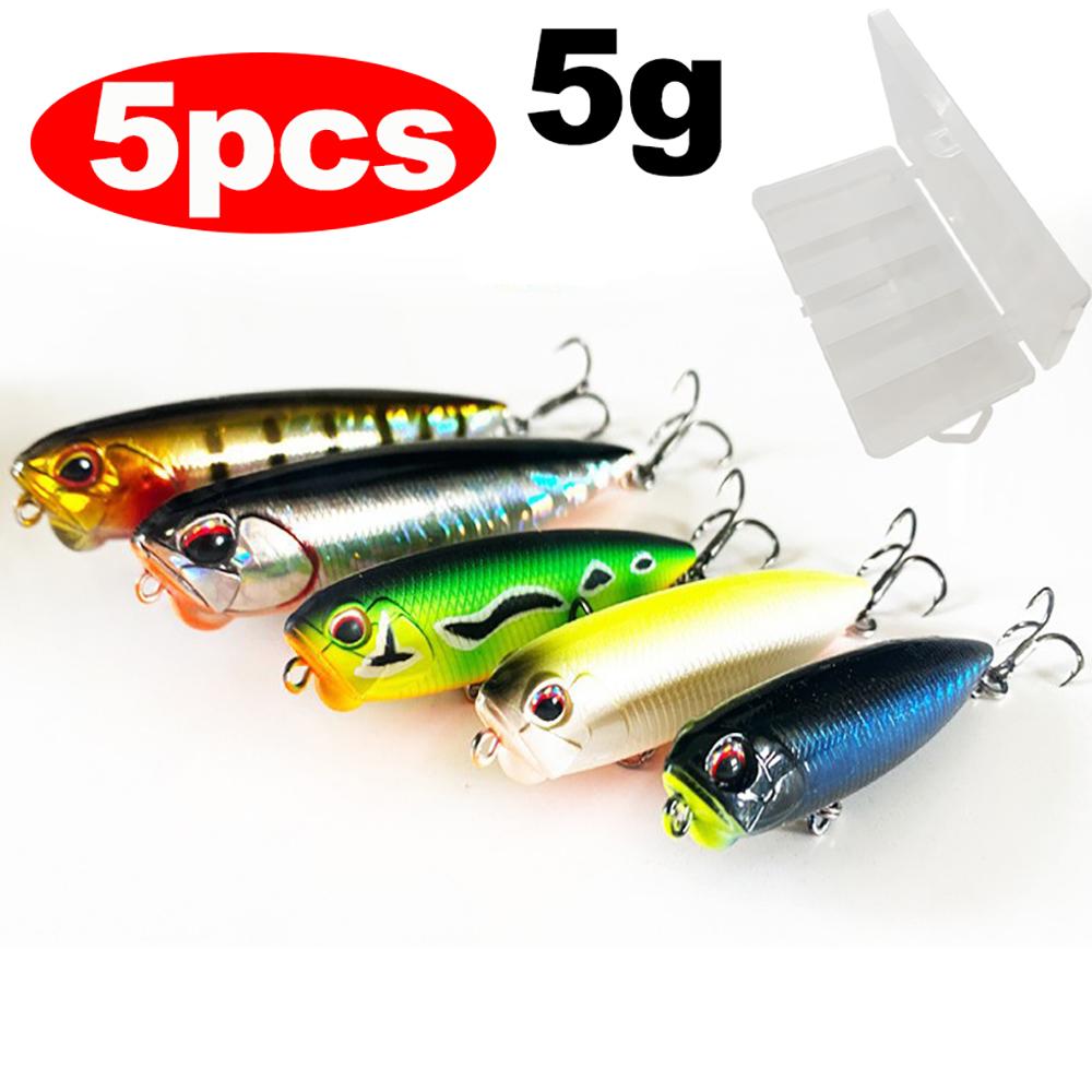 

Плавающий воблер-карандаш 45° тонущий острый крючок шумовой воблер отражающий 3D-эффект высокая засекаемость улучшенный тройник для пресной воды морской воды 5g