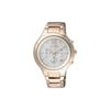 Eco-Drive L Series Three-Eye Chronograph Quartz Watch Women Watches Silver FB4013-51A