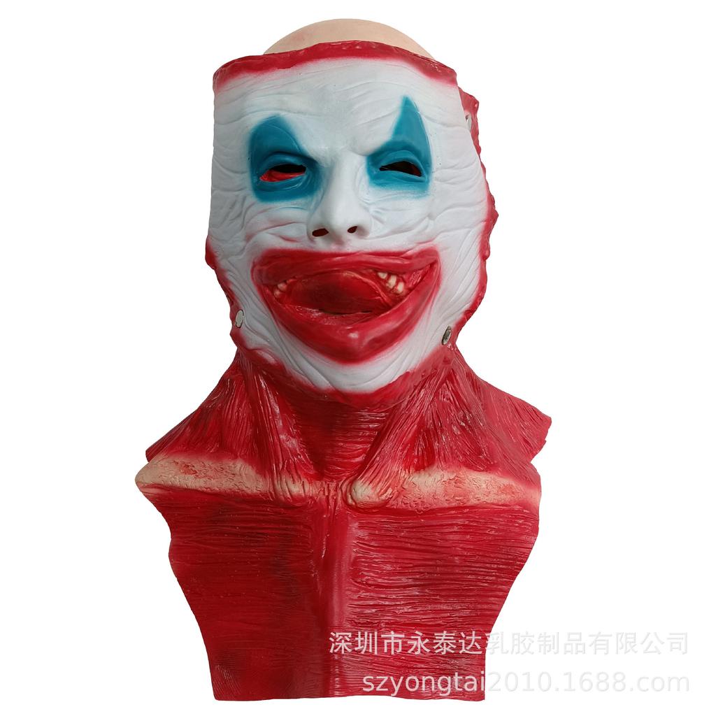 Joker Jack Clown Double-Layered Halloween Horror Skull Mask Prop