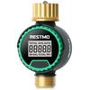 High Accuracy Digital Water Flow Meter Measure Water Consumption and Flow Rate for Outdoor Garden Watering/RV Water Tank Filling