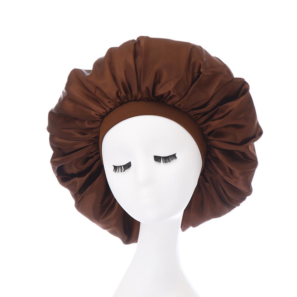 Extra Large Satin Sleep Cap: Wide Brim Headscarf for Hair Protection and Chemo Care