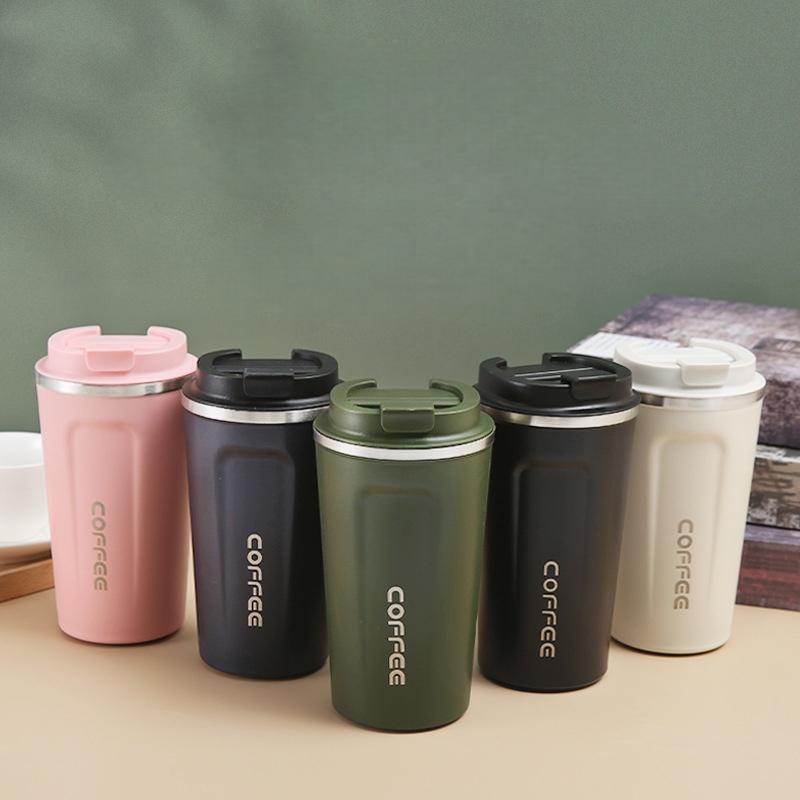 Stainless Steel Coffee Thermal Mug 510ML Portable Durable Tumbler Cup for Hot Cold Drinks Car Travel Use