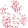 Glittering Confetti Mr & Mrs Wedding Rings Sequins for Wedding Ceremony Bridal Showers Engagements Party Decoration
