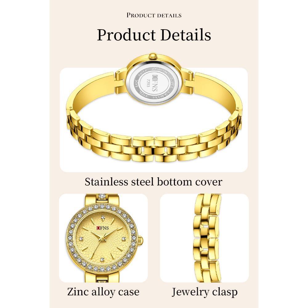 Elegant Ladies' Business Quartz Watch With Stainless Steel Strap Casual Dress Watch for Women Perfect Office Accessory