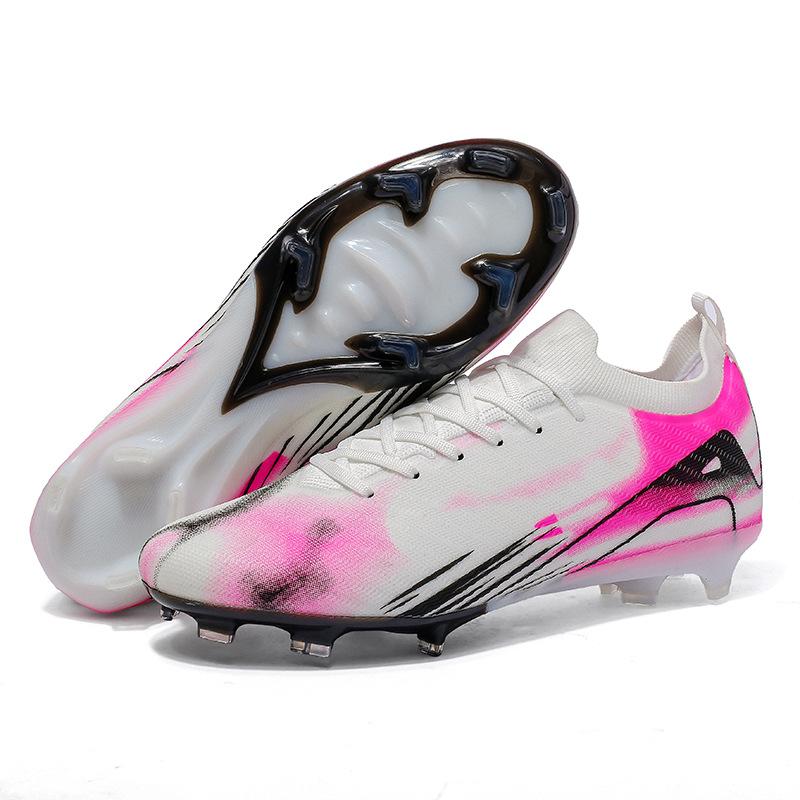 Amazon Xiyin seamless fly-woven football shoes low-top spikes artificial turf sports student men's training shoes