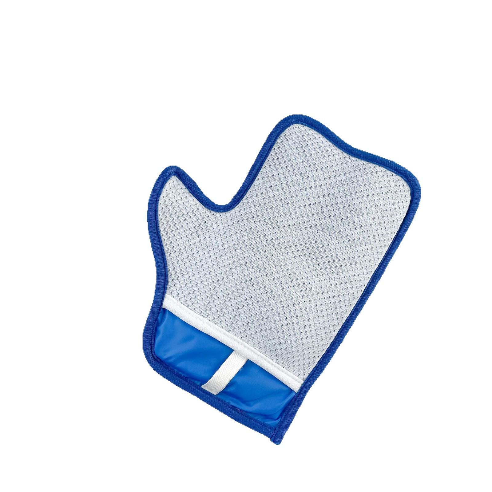 

Перчатка двусторонняя для удаления статической шерсти питомцев - Щетка для чистки шерсти кошек синий