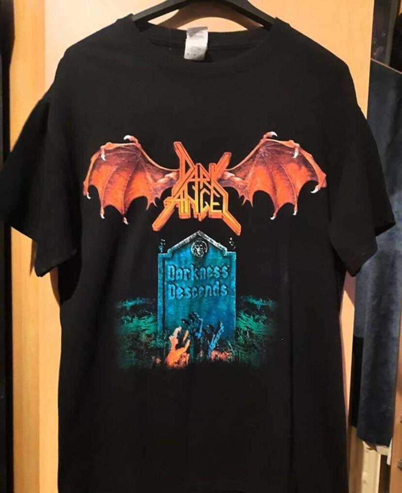 

Винтажная хлопковая футболка группы Dark Angel Унисекс Концертная от S до 5XL El542 3XL