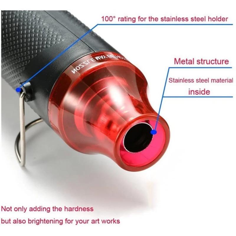1 Set Wire Connect Cover Protection, 127/328 Pcs Shrinkable Wire Shrinking Wrap Tubing, 2:1 Retractable Cable, 220W Hot Air Gun