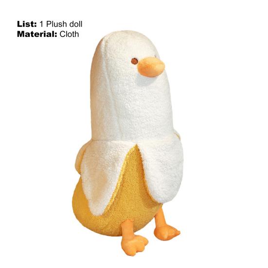 Animal Plush Toy Stereoscopic Adorkable  Birthday Gift Cartoon Banana Duck Sleeping Pillow for Girls