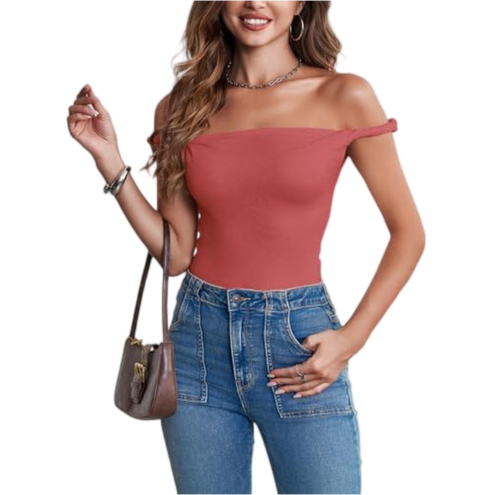 

Women s Summer Off-Shoulder Fashionable And Sexy Top XL