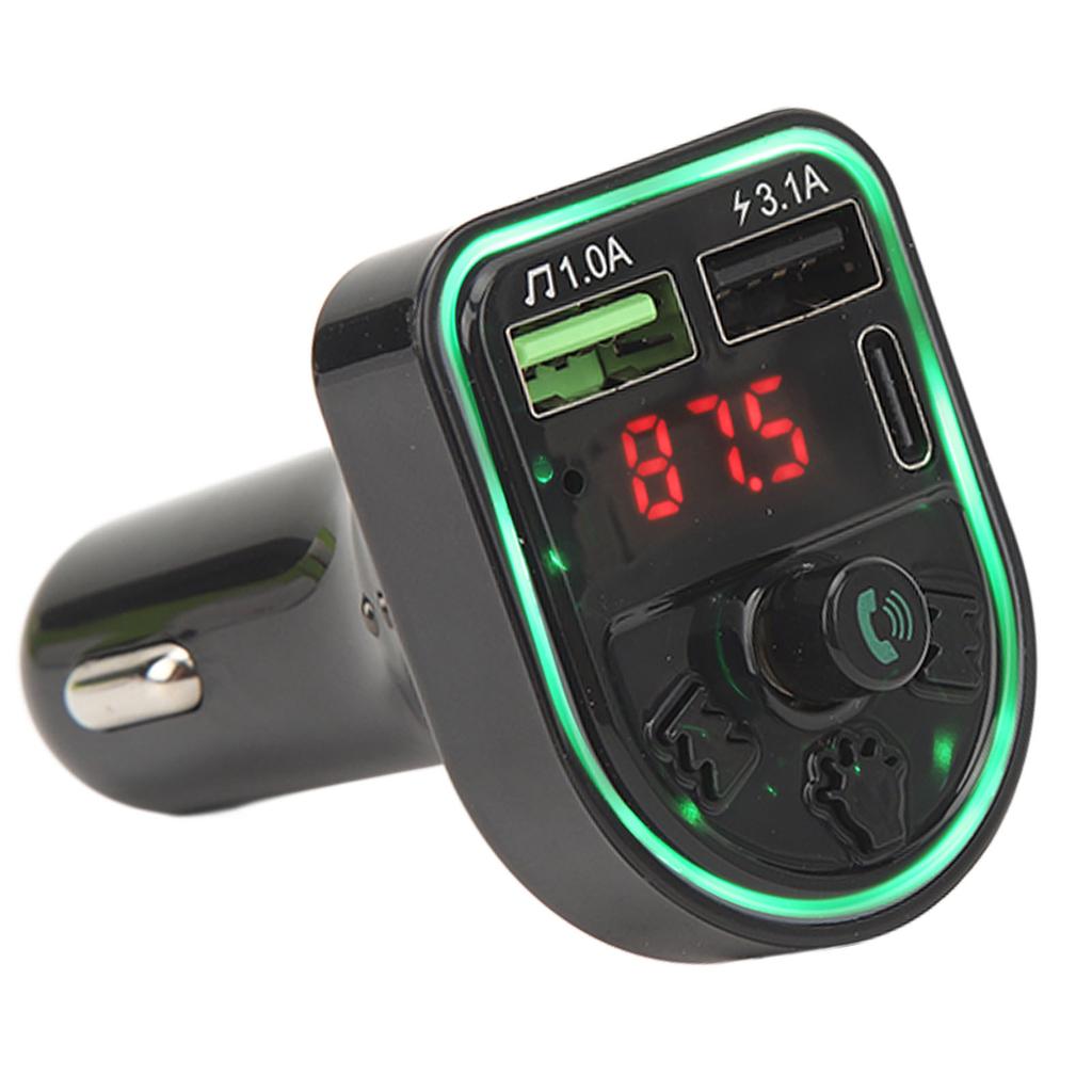 Bluetooth Transmitter for Car Wireless Cigarette Lighter Hands Free Calling Car Radio Music Adapter USB Charger with