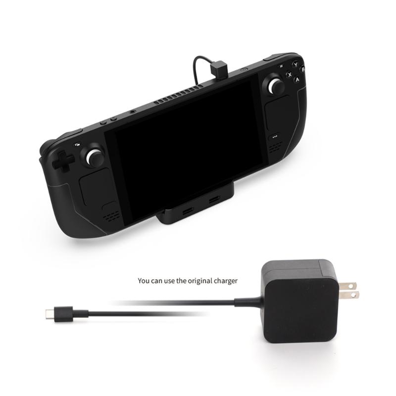 Multiport Adapter USB C Hub Docking Station for  with 3 USB2.0 Output Charging Bracket Holder 2.4G Connection