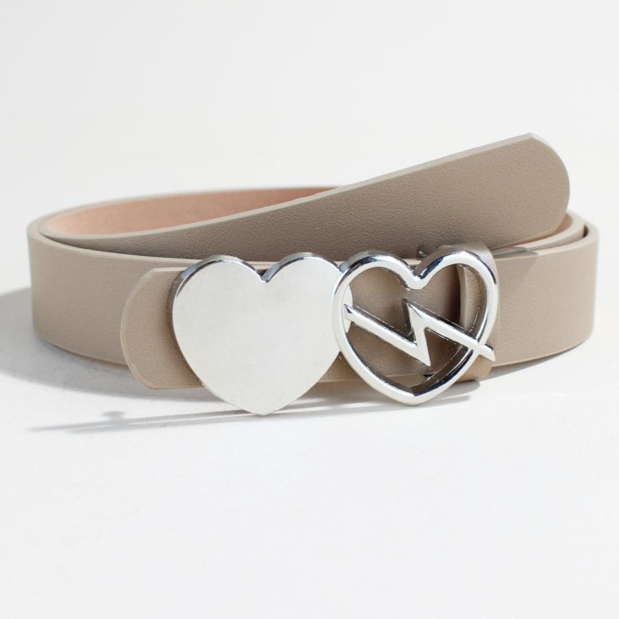 

Женский ремень Повседневный ремень с персиковым сердечком Декоративная пряжка Love 105Cm long