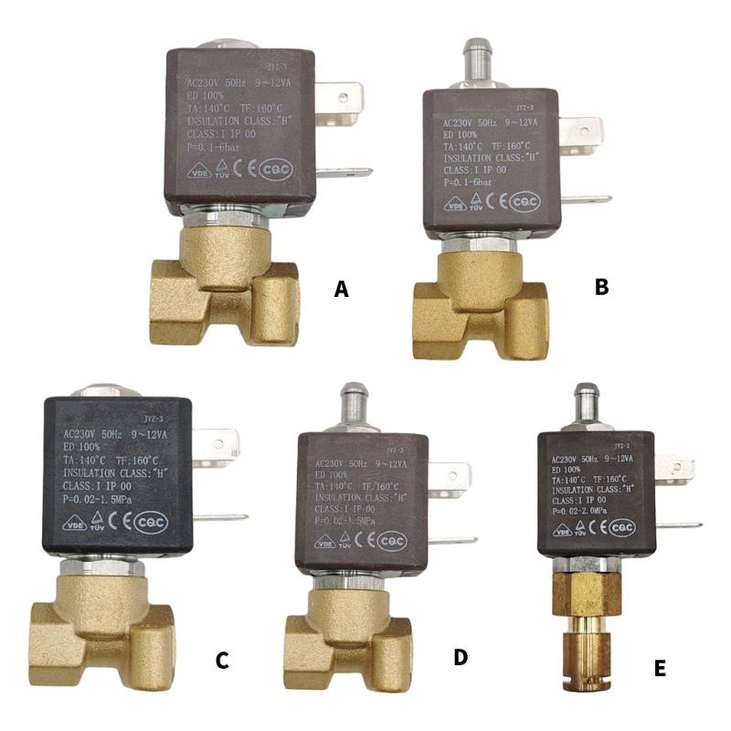 Steam Gas Solenoid Water Valves Replacement Electromagnetic Control Valves for Coffee Maker Steam Air Waters Boiler