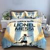 Set Biancheria da Letto Lionel Messi Copripiumino Federe (1 * Copripiumino 2 * Federe, senza piumino)