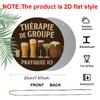 2D Flat Aluminum 7.87 Inch X 7.87 Inch Vintage French Beer Style Wall Hanging. Suitable for Bars, Living Rooms, Home Cellars, Kitchens, Parties