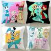 Cartoon My Life As a Teenage Robot Cushion Cover Soft & Easy-Wash Pillow Case – Versatile for Couch, Bed, Travel and Office
