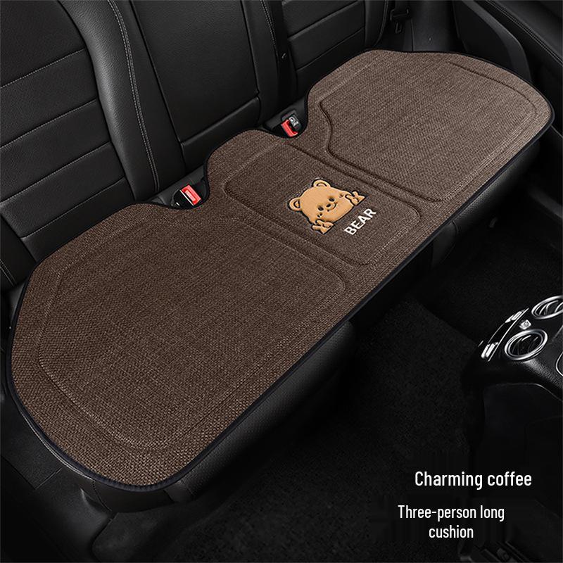 Universal Bieye Bear Cartoon Car Seat Cushion, Cotton & Linen, for All Seasons - Fits Buick Verano, Blue 6 Regal