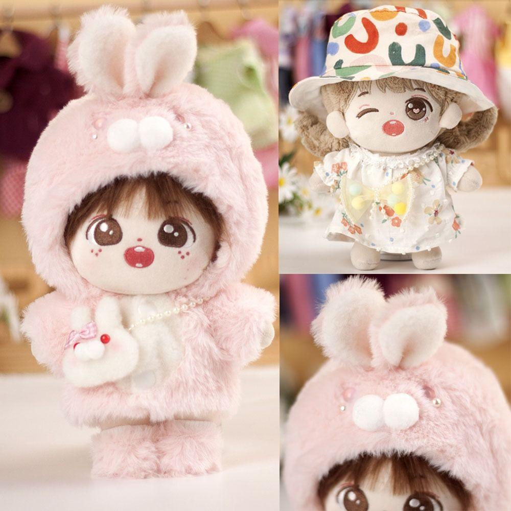 

Модные мини-толстовки с капюшоном в мультяшном стиле, комбинезон для куклы, высокое качество, хлопковые мягкие куклы, кукла 20 см
