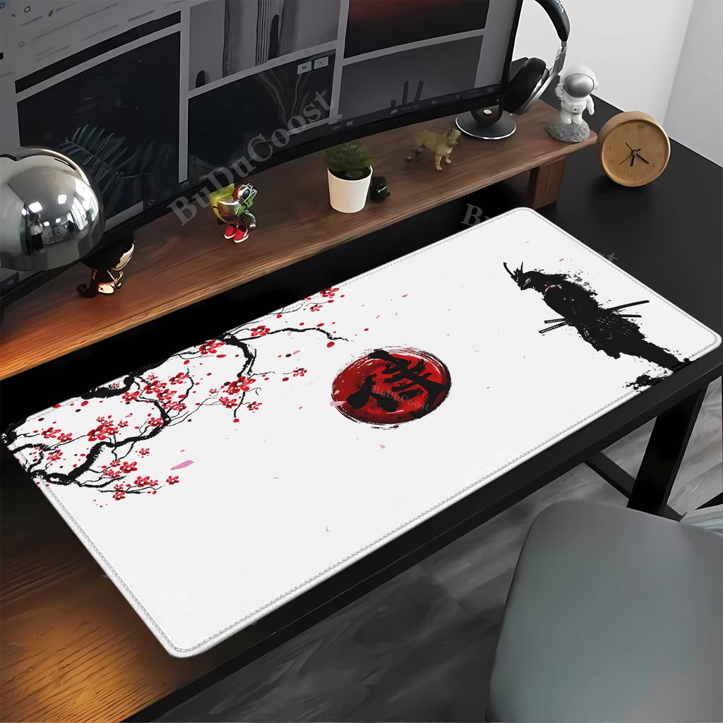 Japan Samurai Warrior Teclado Mouse Pad Gamer Computer Offices Accessories Keyboard Table Mousepad Company Gaming Laptop Deskmat