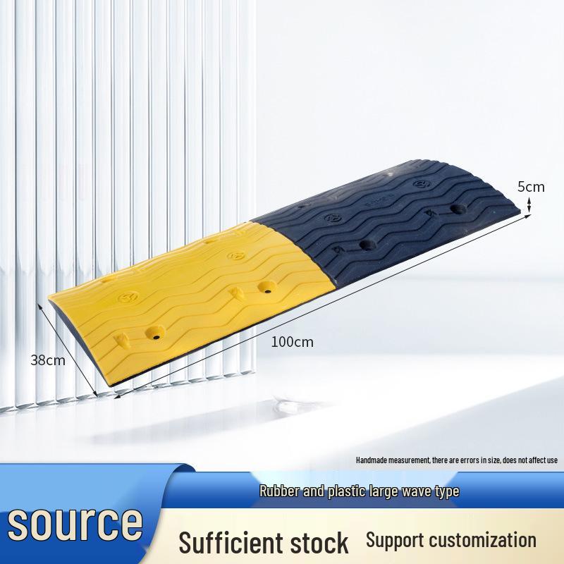 Heavy-Duty Rubber Steel Speed Bump for Community Parking