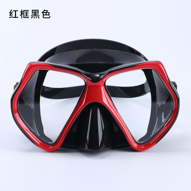 Carefully selected source waterproof and light-transmitting free-diving mask, high-definition large-frame sports diving goggles, best-selling Average Size