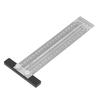 Stainless Steel Carpenter T Ruler Silver Measuring Gauge Precision Marking Tool  Drafting Use