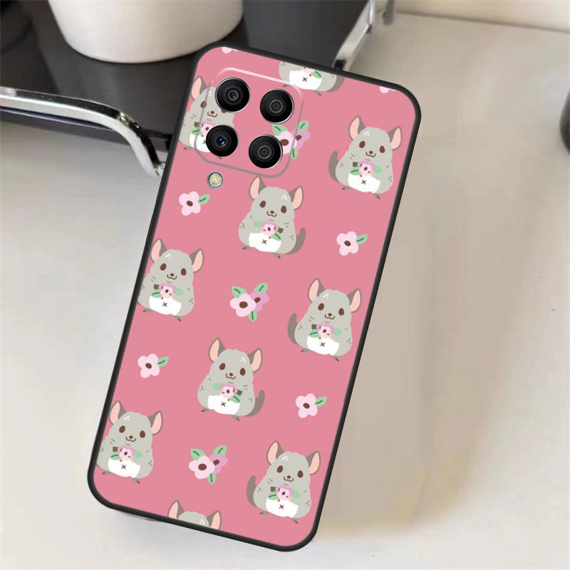 Cute Cartoon Chinchilla Case For Samsung Galaxy M15 M35 M55 M56 M36 M16 M06 M31 M13 M33 M53 M12 M32 M52 M14 M34 M54
