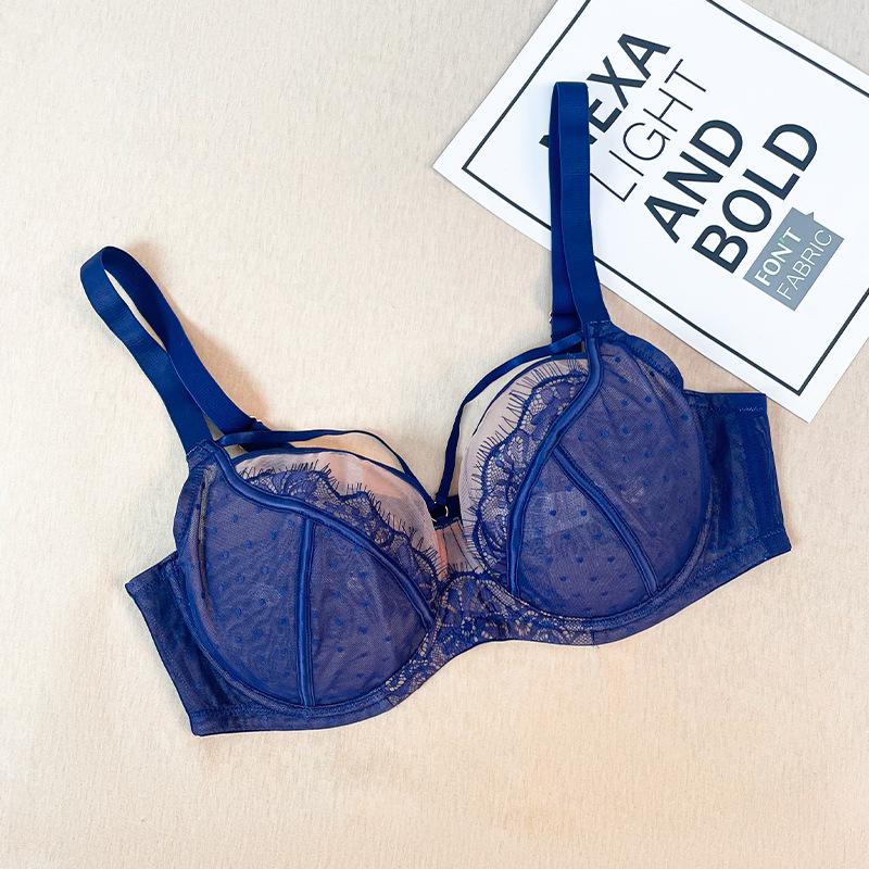 Spitze Große Größe BH Große Brust Kleine Spitze BH Vollschalen-BH Unterwäsche Fett mm Frauen